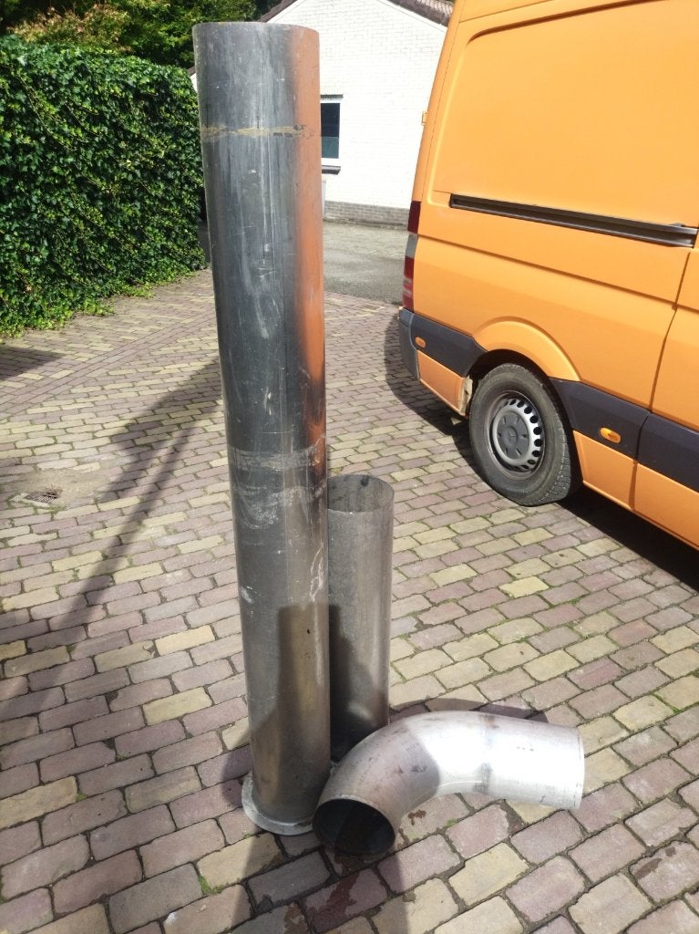 RVS dikwandige pijp 200mm, Ophalen, Gebruikt, Overige typen, Rvs