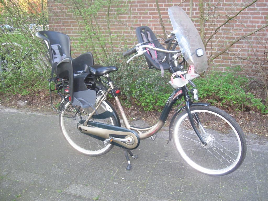 sparta amazone moederfiets, Fietsen en Brommers, Fietsen | Dames | Moederfietsen, Ophalen, 2 zitjes, Sparta, Buggydrager