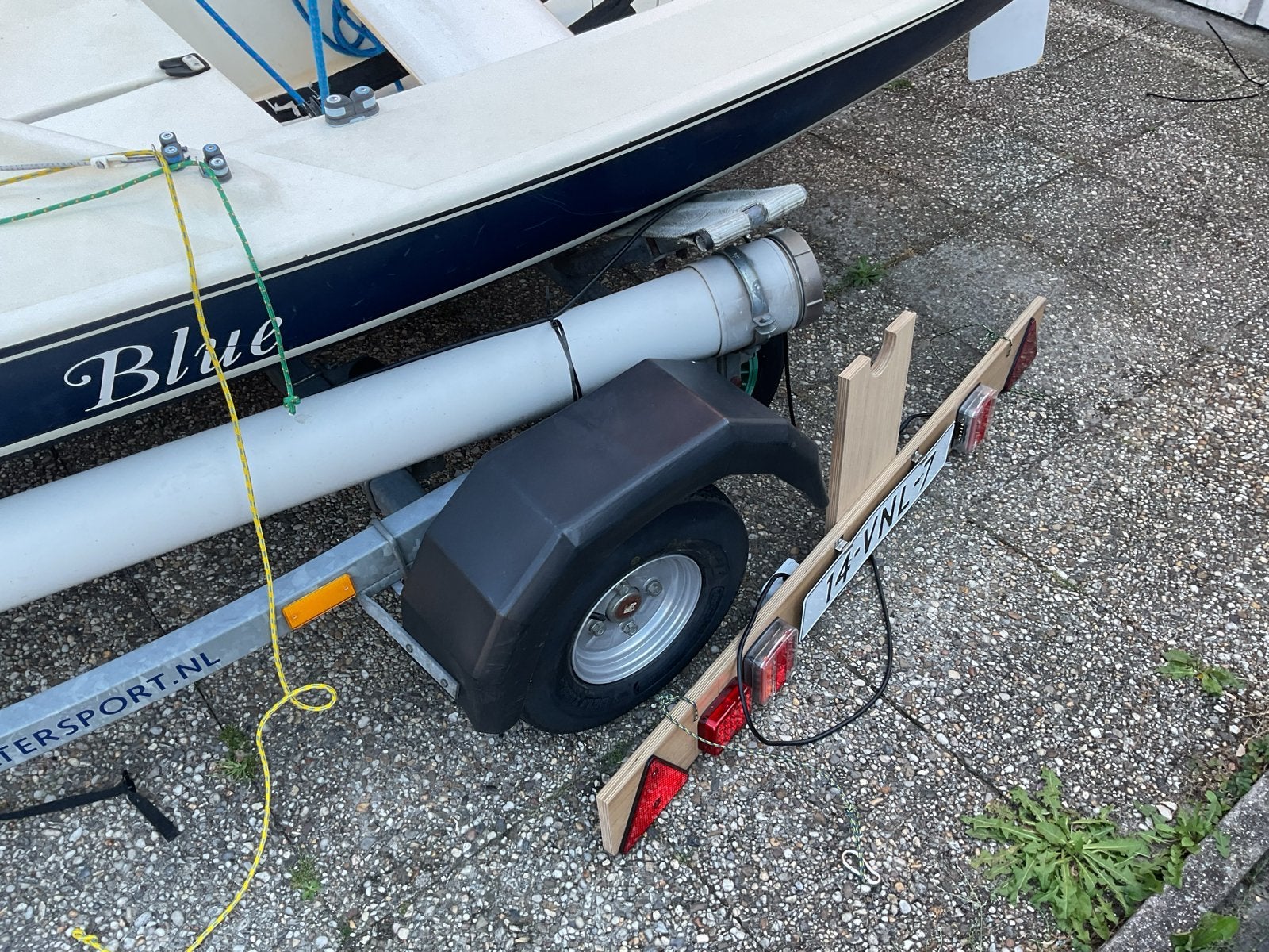 Kalf Trailer  boottrailer  - gebruikt combi trailer., Ophalen, Gebruikt, Overige typen, Zeilboot of Motorboot