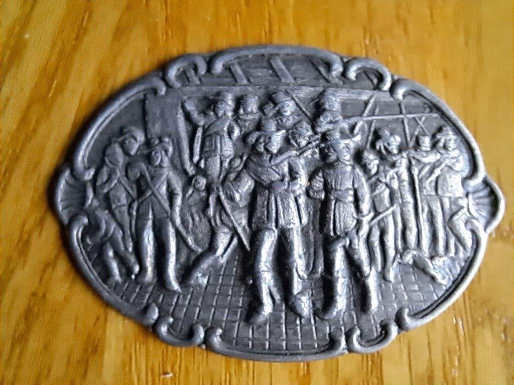 Zilveren broche - De Nachtwacht - speld ontbreekt., Sieraden, Tassen en Uiterlijk, Ophalen of Verzenden, Zilver, Broche