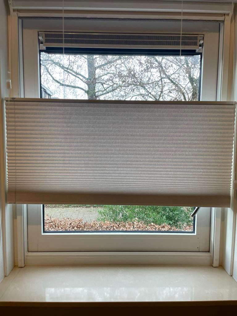 Top Down Bottom Up Plissé Gordijn Brandvertragend, Huis en Inrichting, Stoffering | Gordijnen en Lamellen, Zo goed als nieuw, 100 tot 150 cm