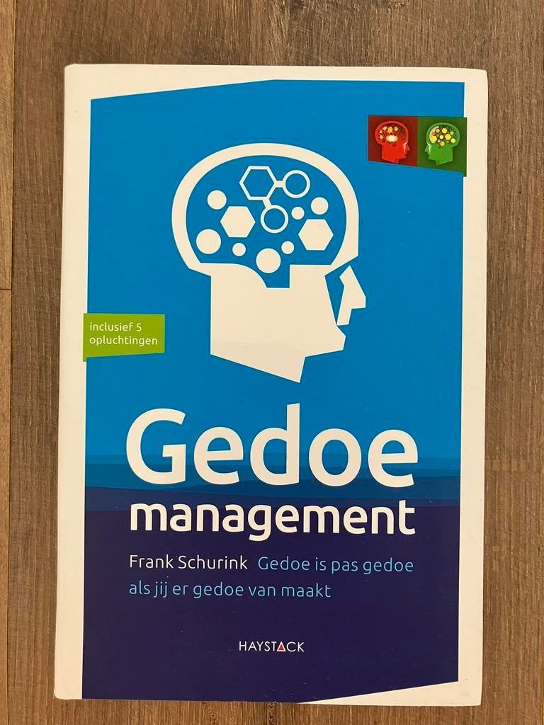 Boek ‘Gedoe management’ van Frank Schurink, Ophalen of Verzenden, Zo goed als nieuw