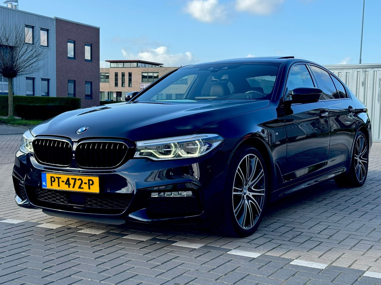 BMW 5-Serie 540i 340pk Aut. 2017 Carbon Zwart, Auto's, Automaat, Zwart, 2000 kg, Bedrijf