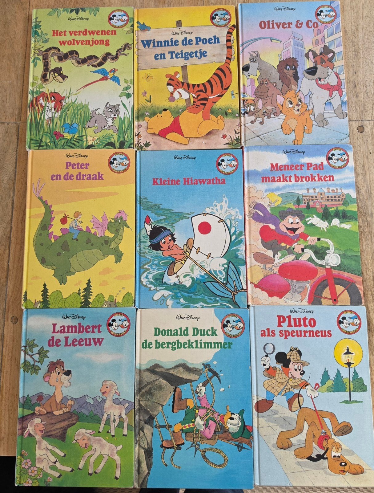 9 Disney boekenclub boeken uit jaren '80 en '90, Boeken, Ophalen of Verzenden, Zo goed als nieuw, Sprookjes