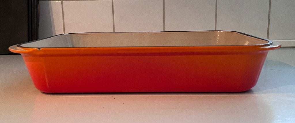 Creuset Braadslee 40 -26 cm, Huis en Inrichting, Keuken | Potten en Pannen, Ophalen, Zo goed als nieuw, Gietijzer, Koekenpan of Braadpan