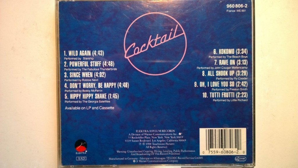 Cocktail (Original Motion Picture Soundtrack), Pop, Ophalen of Verzenden, Zo goed als nieuw, Album