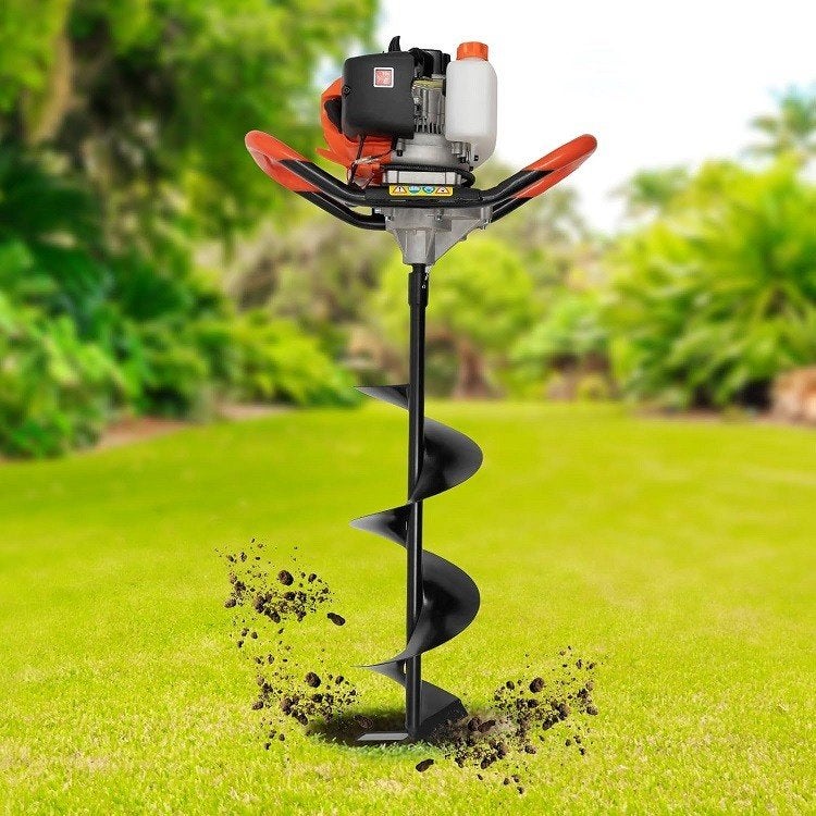 ‼️NIEUW in DOOS‼️ Grondboor met motor en 3 grondboren‼️, Ophalen of Verzenden, Nieuw, Grondboor