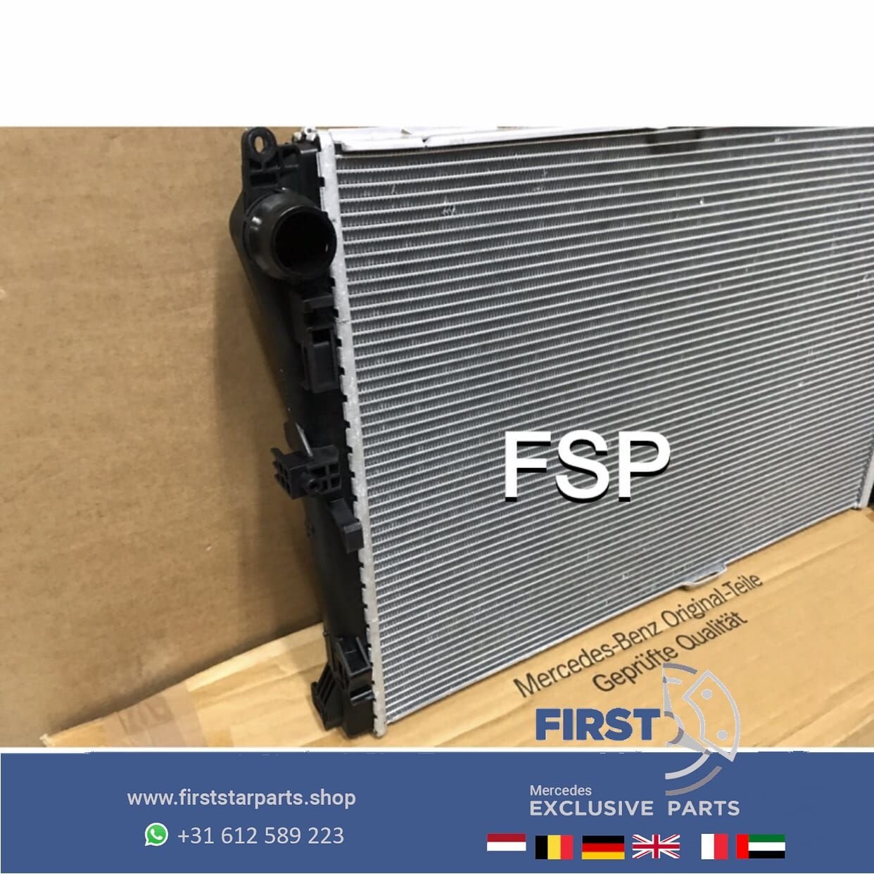 Mercedes 2020 koeler radiator W205 W253 W213 C GLC E Klasse, Gebruikt, -, Ophalen of Verzenden, -