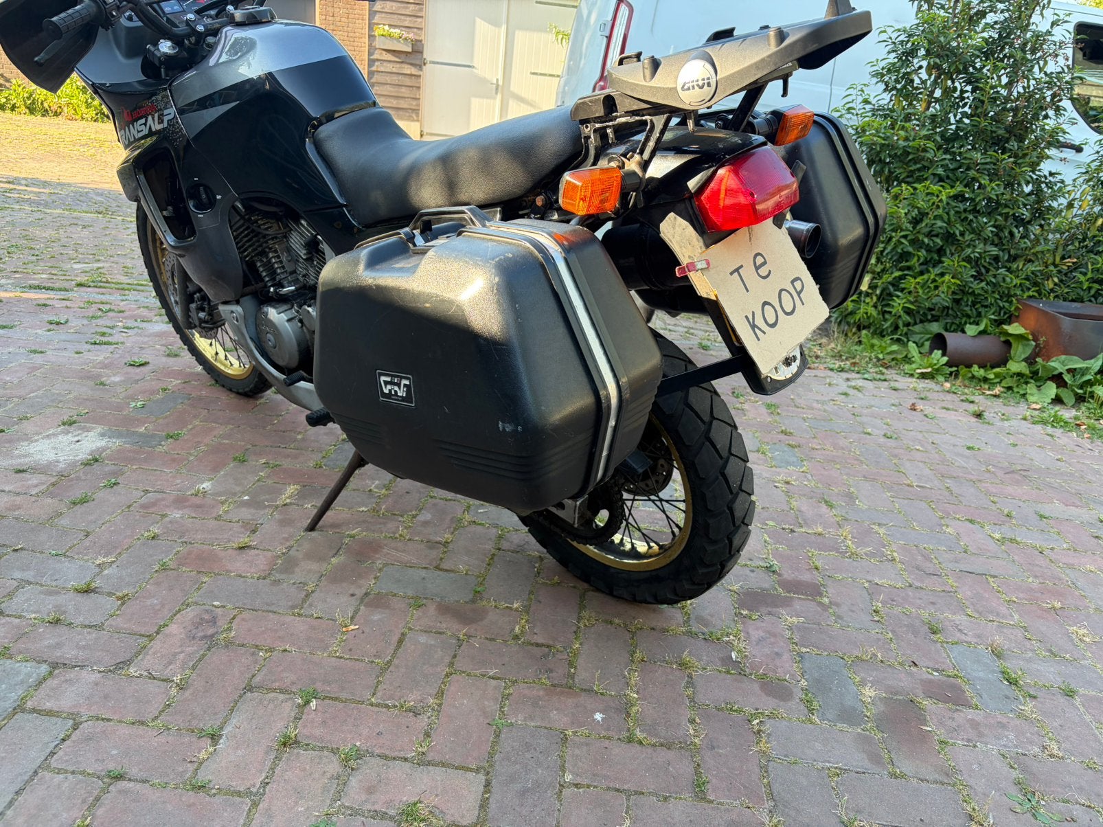 Givi kofferset zijkoffers incl kofferrek Honda Transalp, Ophalen of Verzenden, Gebruikt