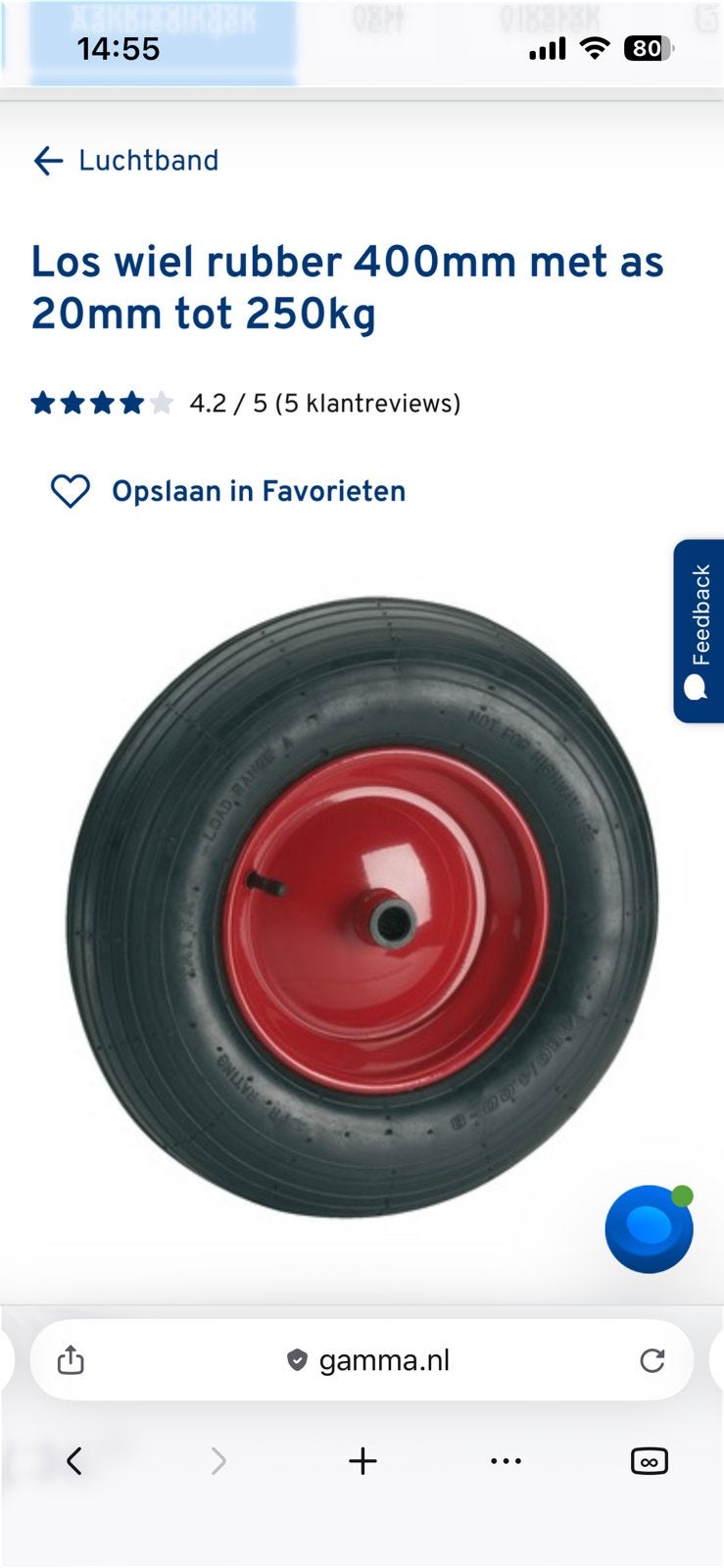 Wielen, Ophalen, Zo goed als nieuw