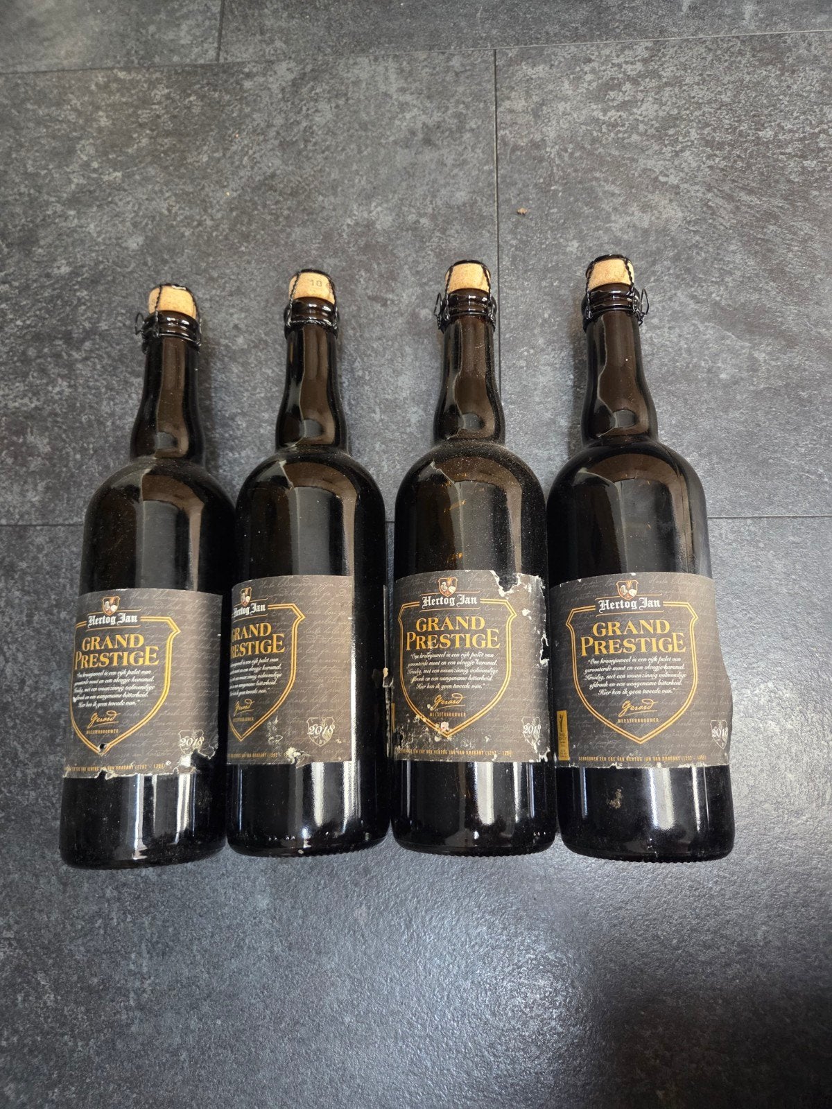 4 flessen Hertog Jan Grand Prestige 2018 - Zeldzaam Jaargang, Ophalen, Nieuw