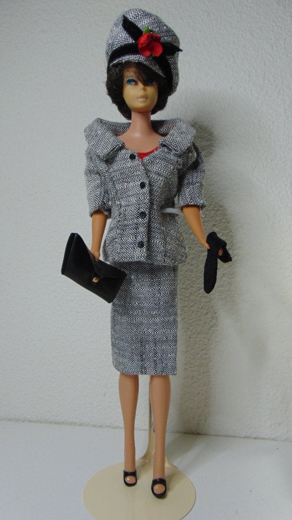 Donkerharige Bubble cut Barbie, Verzamelen, Ophalen of Verzenden, Gebruikt, Pop