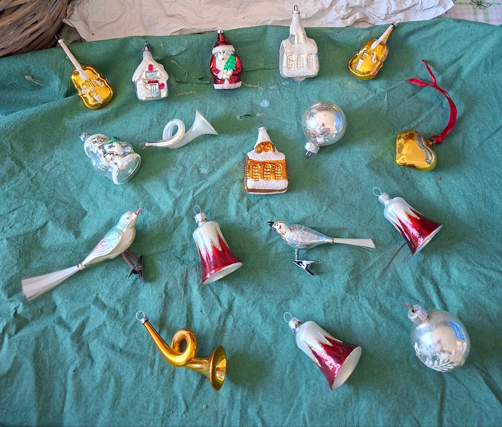 vintage en antieke kerstballen/ornamenten, Ophalen of Verzenden, Gebruikt