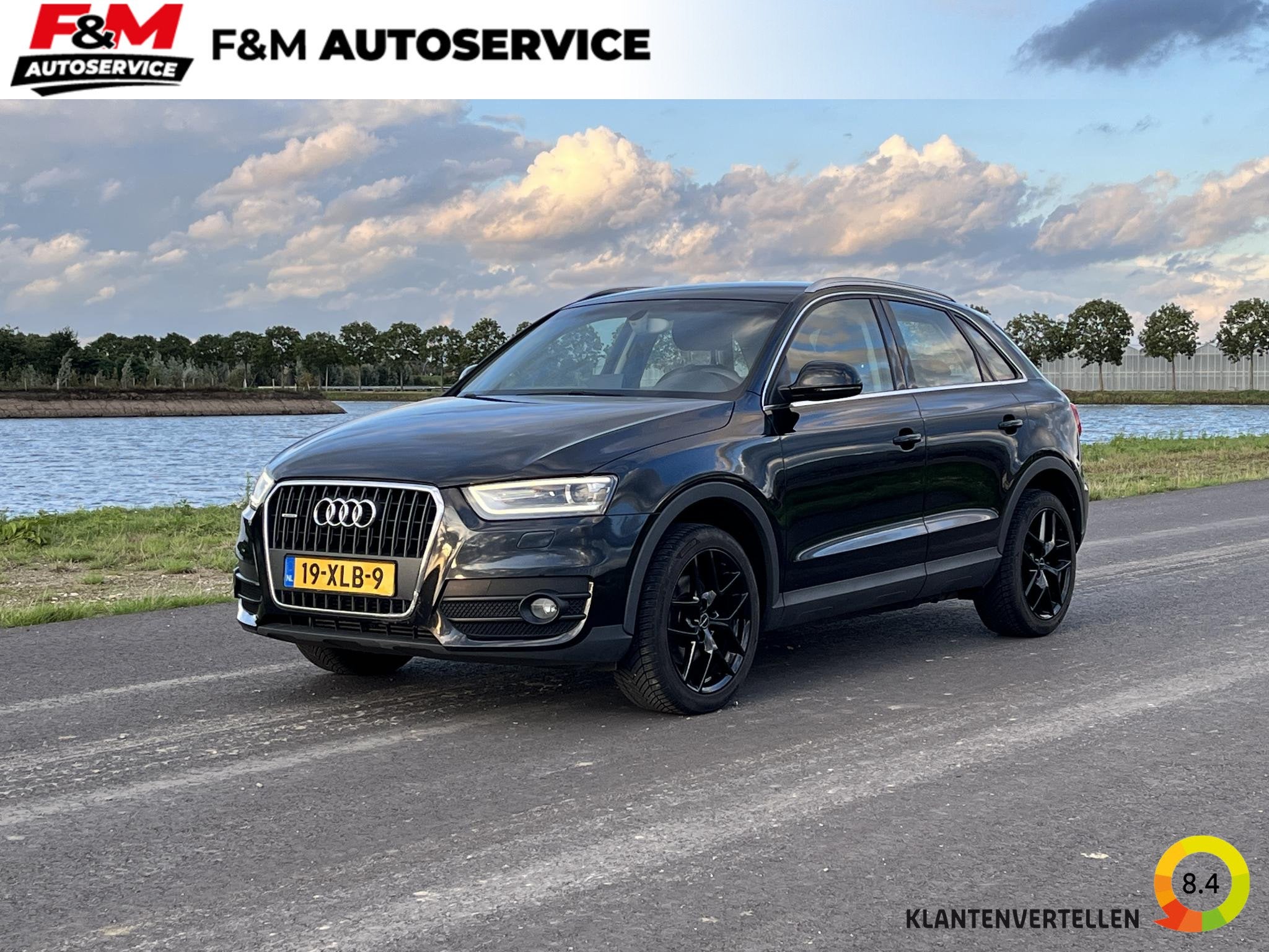 Audi Q3 2.0 TFSI quattro Pro Line Clima, cruise, navi, pdc a, Euro 5, Stof, Zwart, 4 cilinders