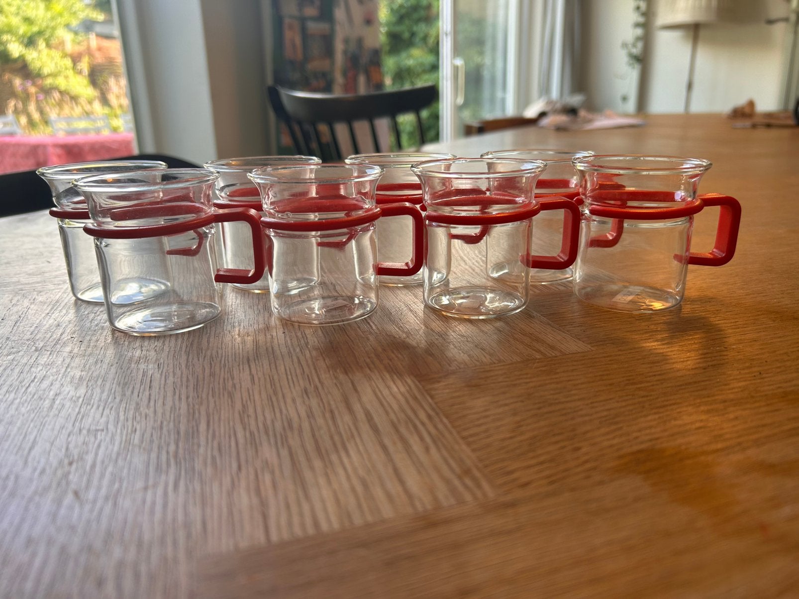 Bodum Bistro espressoglazen–set van 8–vintage Deens design, Verzamelen, Glas en Borrelglaasjes, Ophalen of Verzenden, Zo goed als nieuw