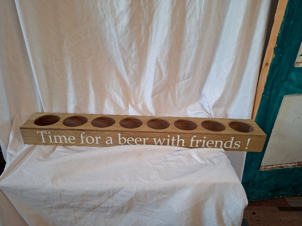 Bierproeverij Plank 'Time for a beer with friends!', Ophalen of Verzenden, Gebruikt, Overige typen, Overige