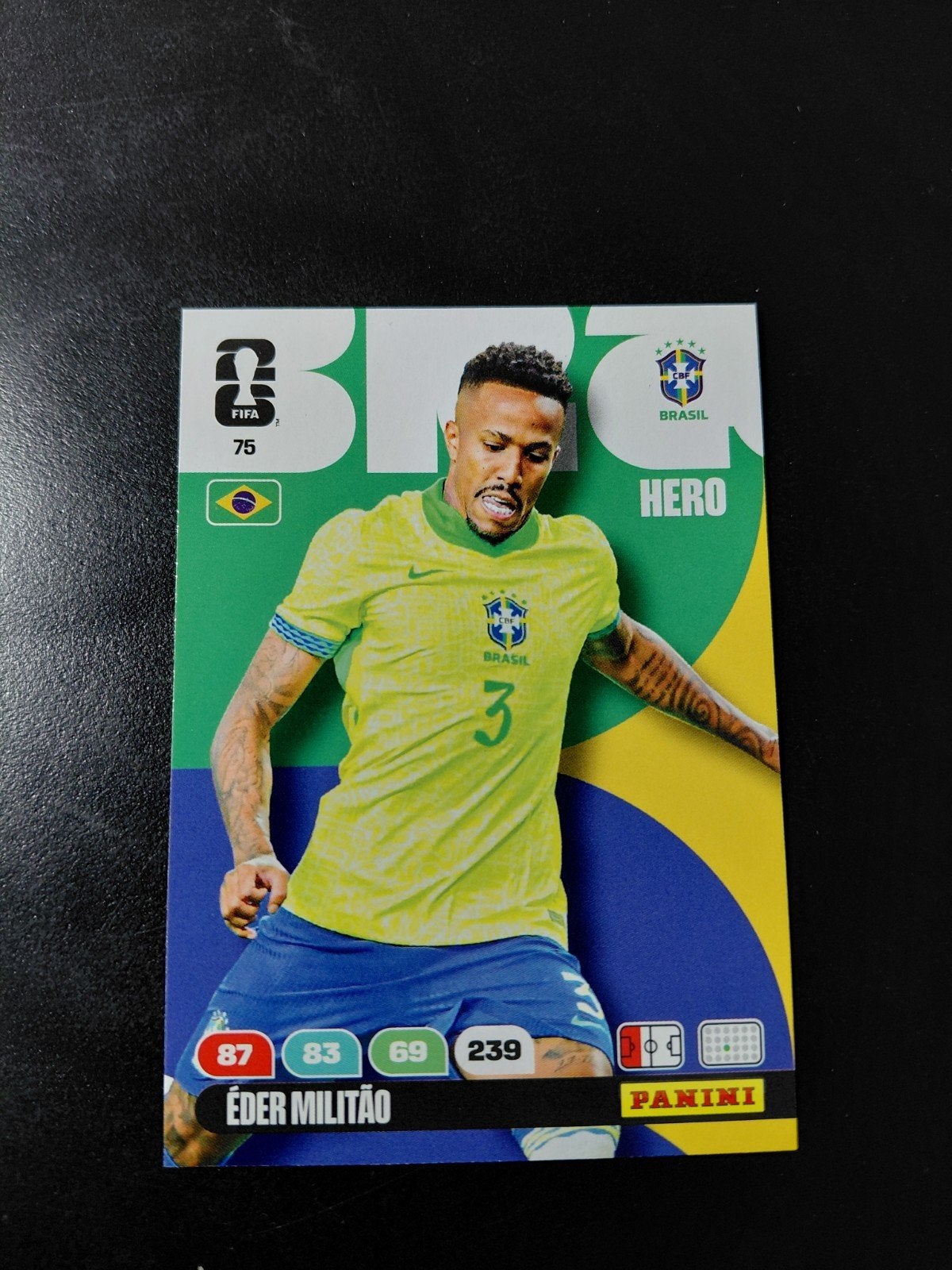 Eder militao (brazilie) panini wk 2026, Ophalen of Verzenden, Nieuw, Buitenlandse clubs, Poster, Plaatje of Sticker