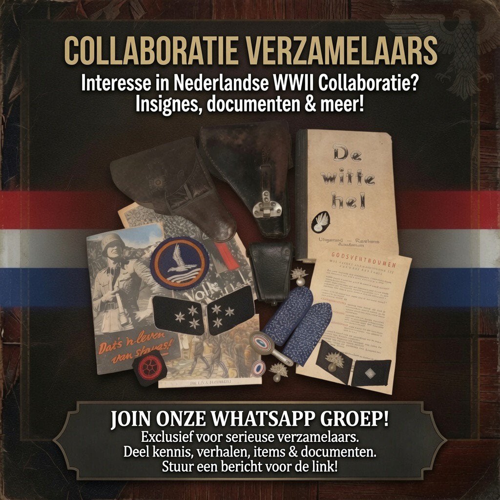 Nederlandse WWII collaboratie verzamel-groep!, Verzamelen, Ophalen of Verzenden, Nederland, Embleem of Badge