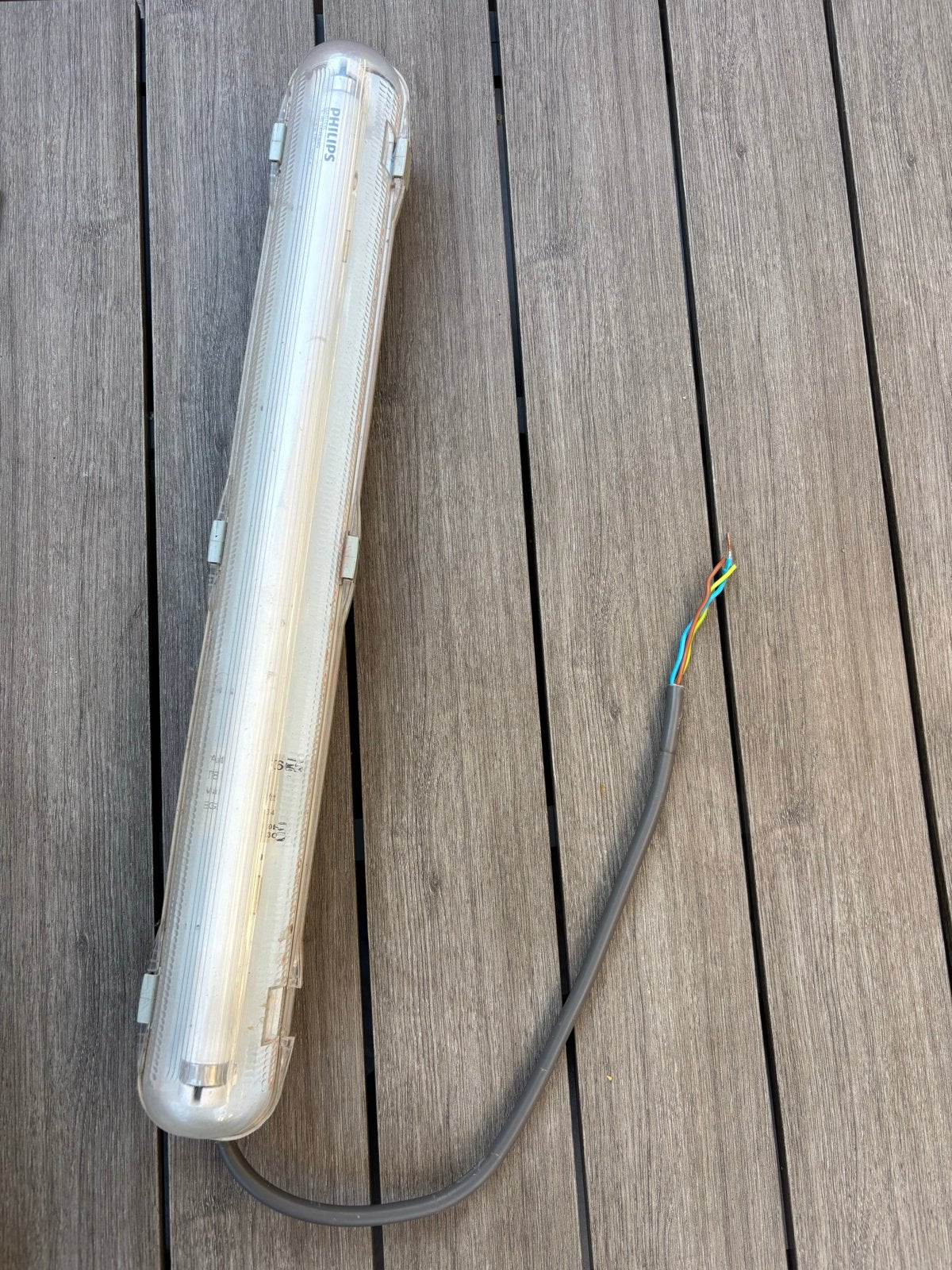 Philips TL-buis armatuur - Waterdicht en robuust, Ophalen, Wit, Gebruikt, Kunststof