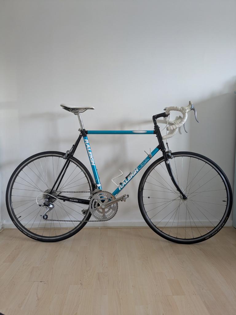 Raleigh USA Supercourse blue 58cm vintage, Gebruikt, 57 tot 61 cm, Ophalen, Overige merken