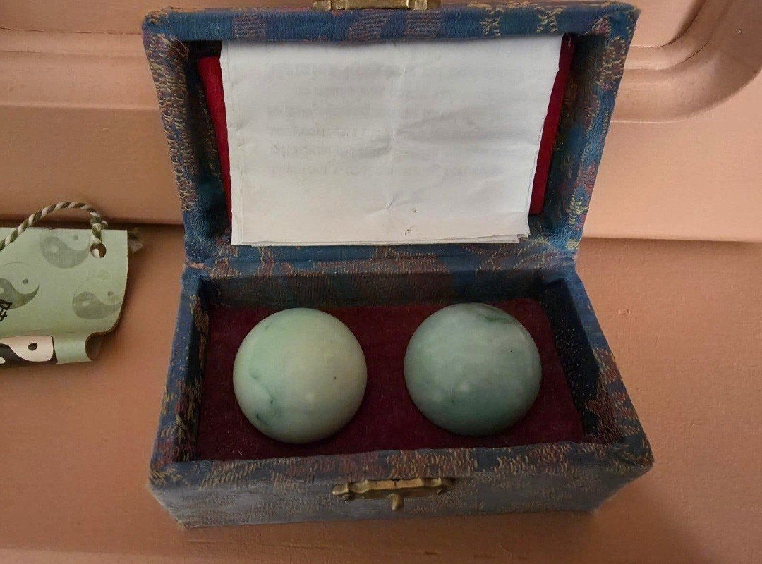 Chinese gezondheidsballen baoding ballen Jade, Antiek en Kunst, Ophalen of Verzenden