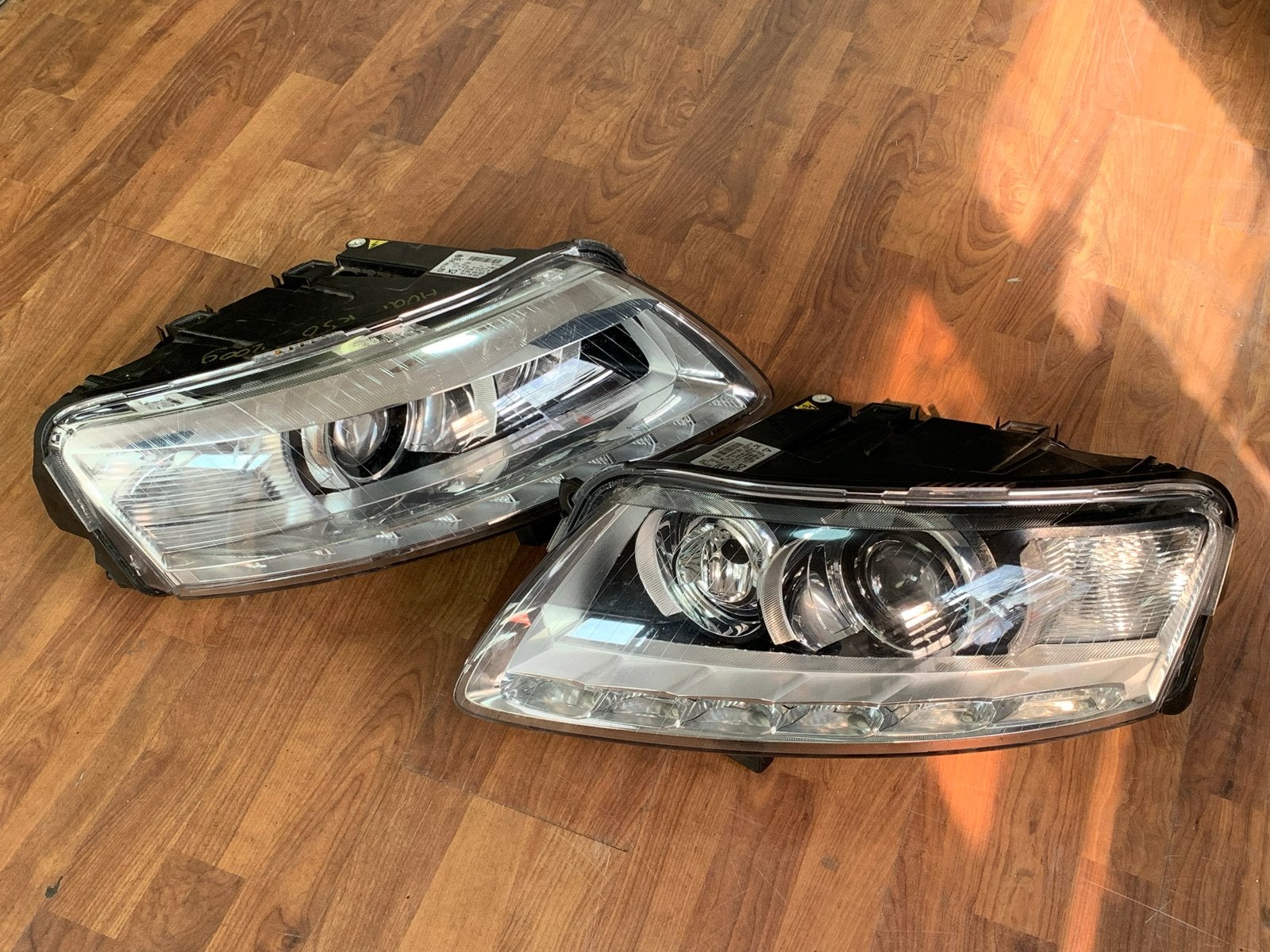 Koplampen Audi RS6 C6 2009 - Set Links & Rechts, Auto-onderdelen, Verlichting, Ophalen of Verzenden, Gebruikt, Audi