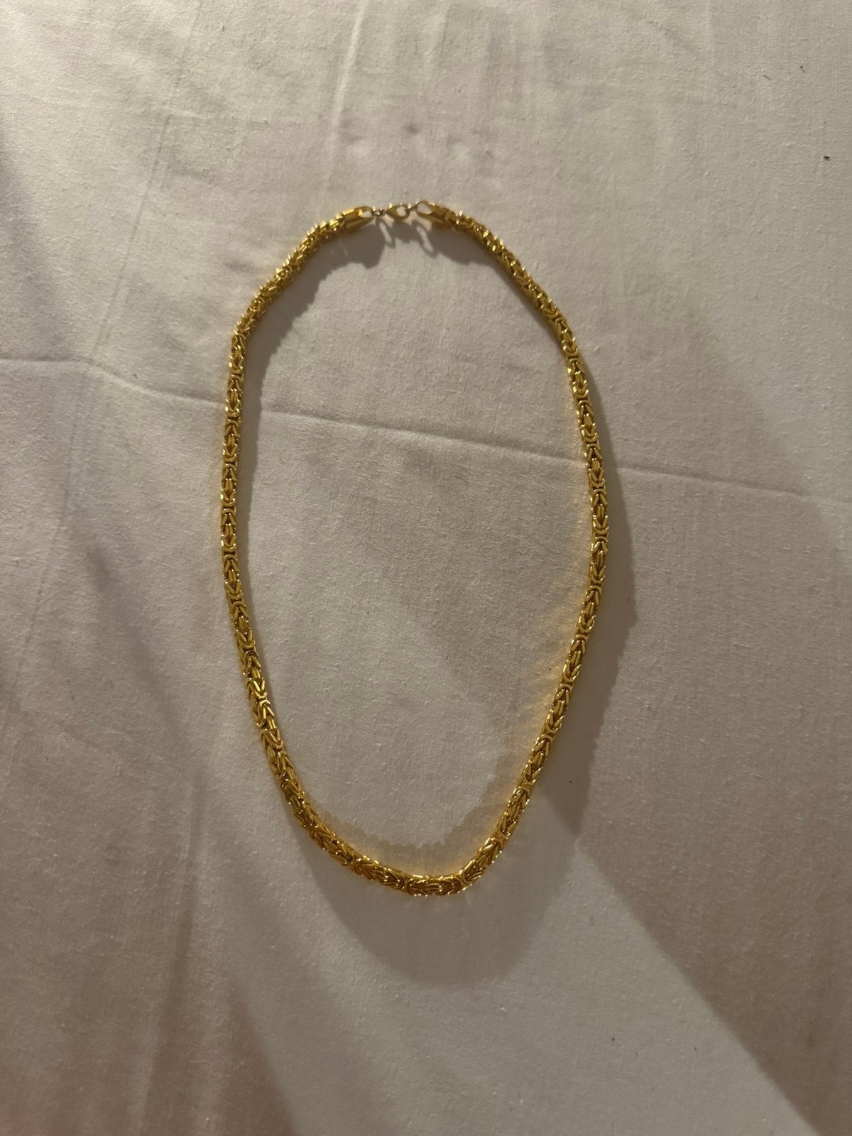 Koningsketting 14k, Sieraden, Tassen en Uiterlijk, Ophalen of Verzenden, Zo goed als nieuw, Goud, Zilver