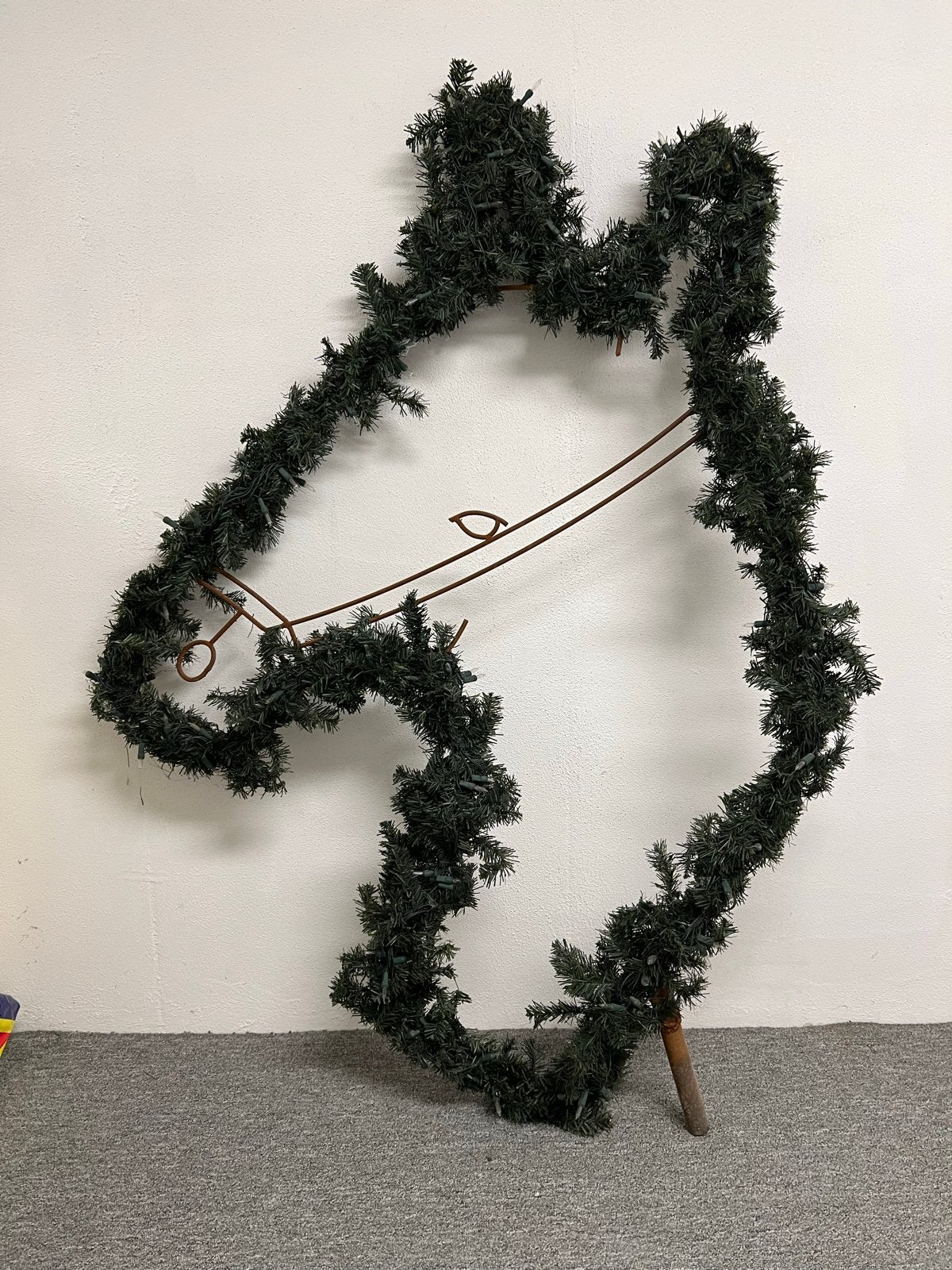 Paardenhoofd  Kerstkrans 🐴🐴🐴, Diversen, Kerst, Ophalen, Gebruikt