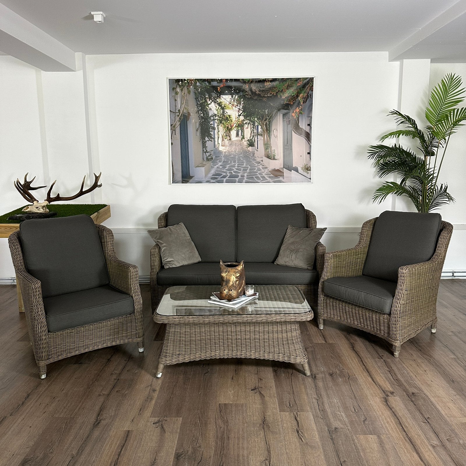 4 Seasons Outdoor (4SO) tuinset – wicker – complete set, Verzenden, ., ZENQ, Zo goed als nieuw