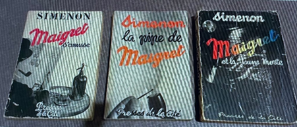 Drie vroege Maigretpockets, Boeken, Detectives, Gelezen, Ophalen of Verzenden
