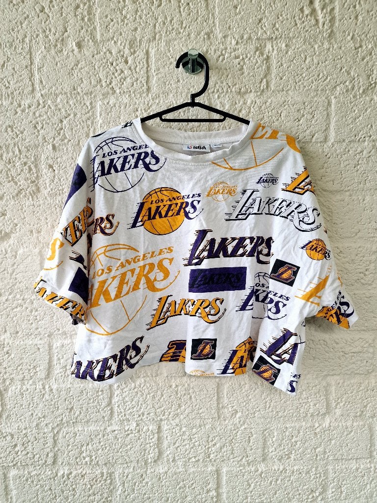 LA Lakers oversized crop T-shirt XL NBA, Ophalen of Verzenden, Kleding