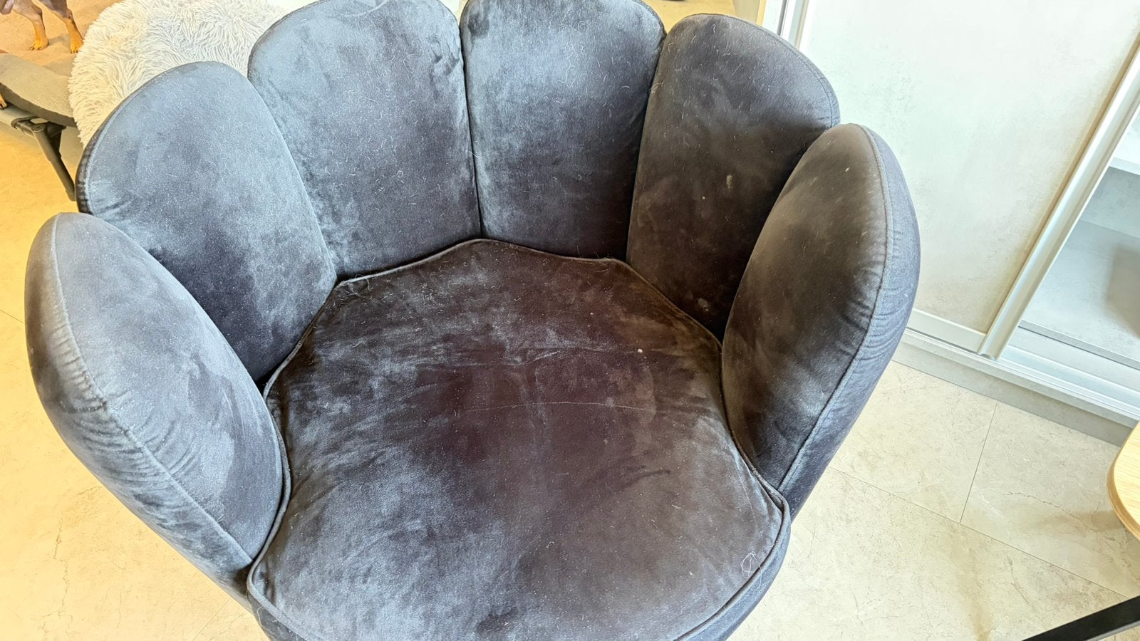 2 black velvet draaistoel clubjes, Ophalen, Twee, Zwart, Zo goed als nieuw