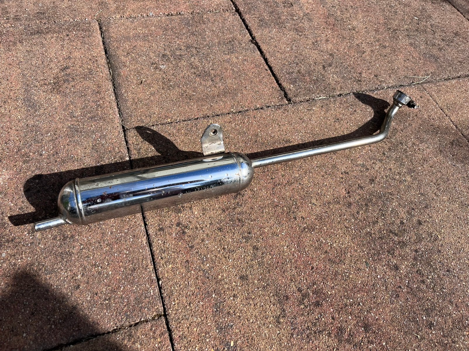 🟥 22mm Chroom Standaard Uitlaat Gilera Citta 🟥, Fietsen en Brommers, Brommeronderdelen | Snorfietsen, Ophalen of Verzenden, Gebruikt