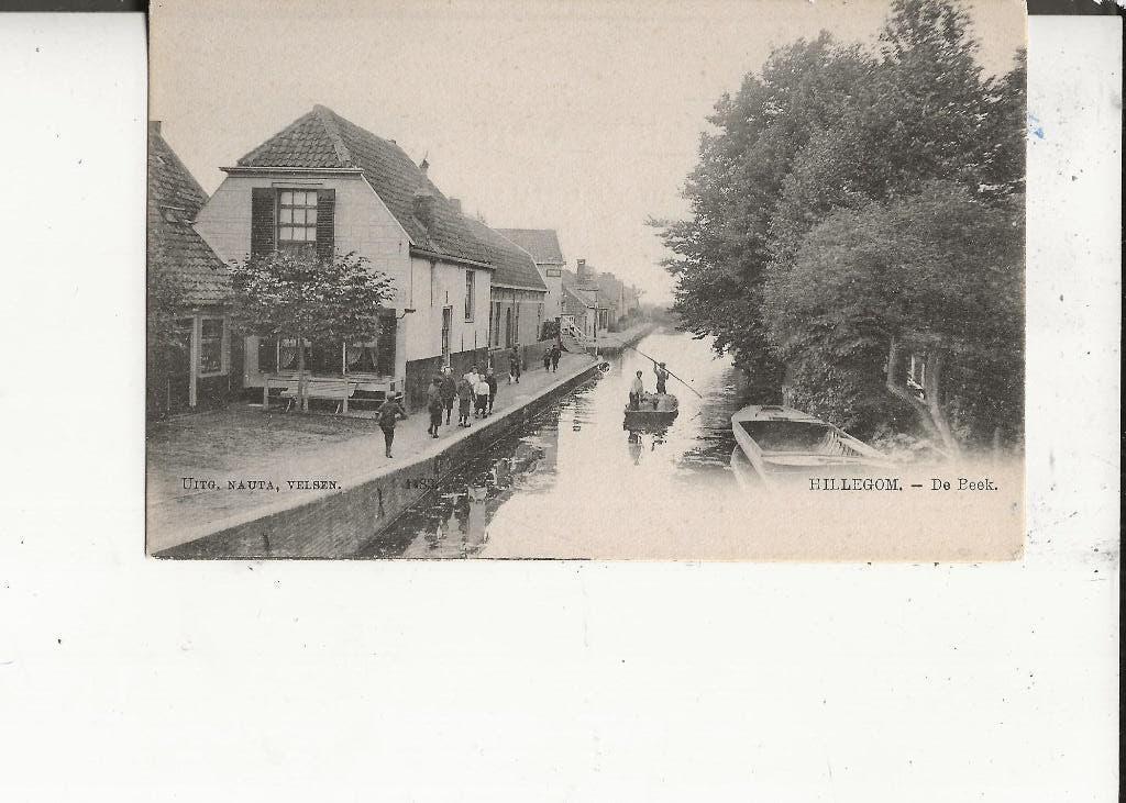 Hillegom De Beek met bollenvervoer, Ophalen of Verzenden, Voor 1920, Ongelopen, Zuid-Holland