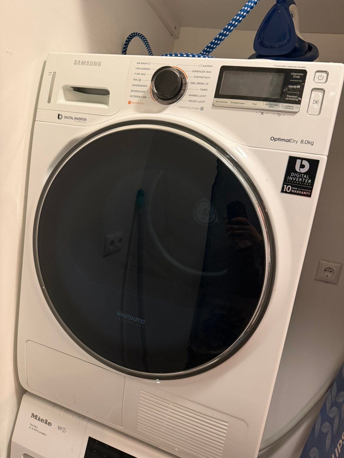** Miele Wasmachine en Samungs droger **, Witgoed en Apparatuur, Wasmachines, 6 tot 8 kg, Ophalen, Zo goed als nieuw, 85 tot 90 cm