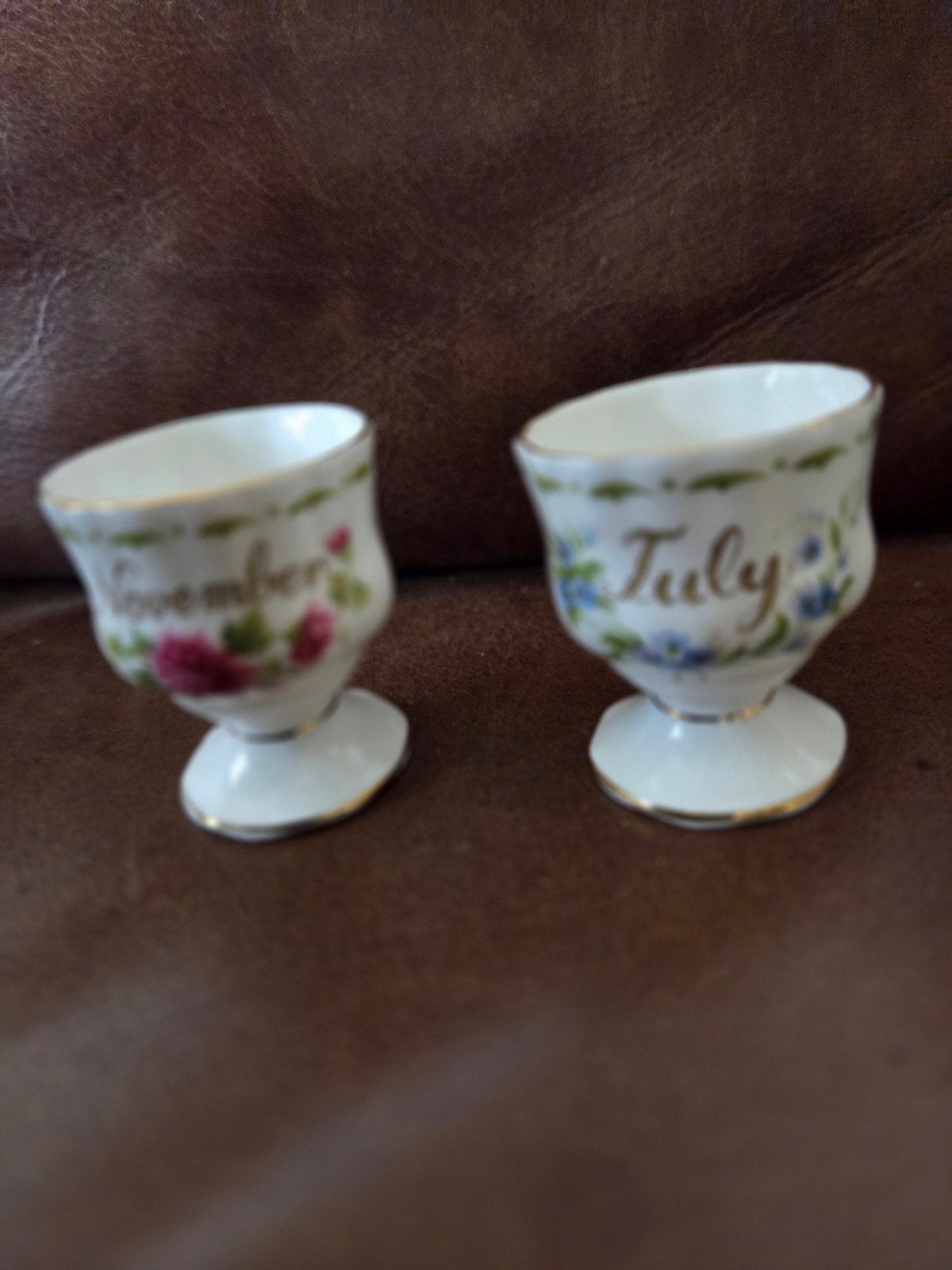 Royal Albert Forget-Me-Not Eierdopjes - November & July, Ophalen of Verzenden