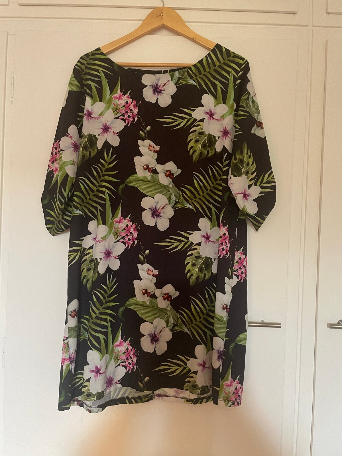 Pescara Zomerjurk met Tropische Print - Maat L, Kleding | Dames, Meerkleurig, Maat 42/44 (L), Ophalen of Verzenden, Zo goed als nieuw