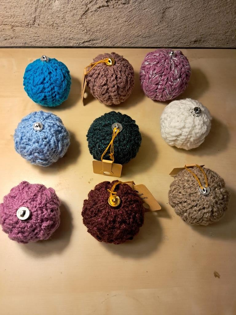 Gehaakte kerstballen, Ophalen of Verzenden, Nieuw, Haken, Wol of Garen