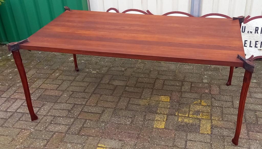 Unieke, houten eettafel, Romanik Collection, Polen, Ophalen, Nieuw, 50 tot 100 cm, Vijf personen of meer