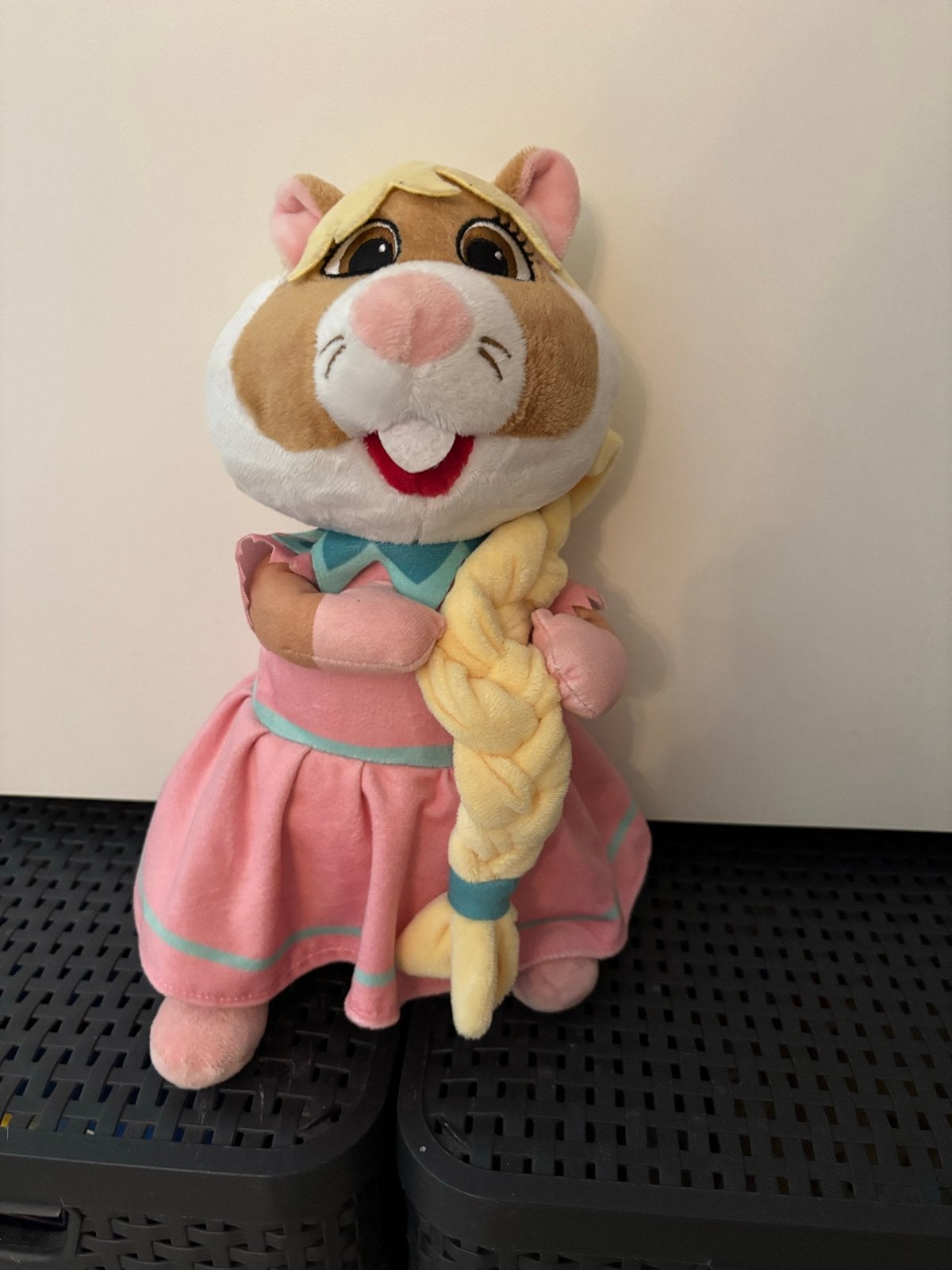 Albert Heijn Hamster Rapunzel Knuffel 28 cm als nieuw’, Hamster, Ophalen of Verzenden, Zo goed als nieuw, Middelgroot (20 tot 80 cm)