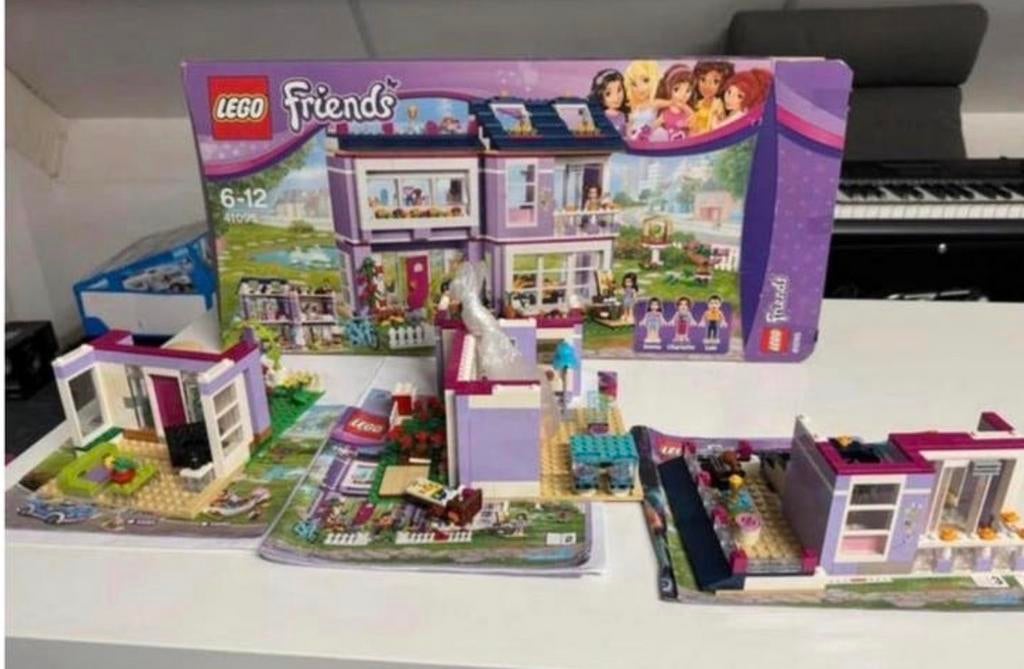 Lego Friends Emma’s huis 41095 compleet set, Lego, Friends, Ophalen of Verzenden, Zo goed als nieuw