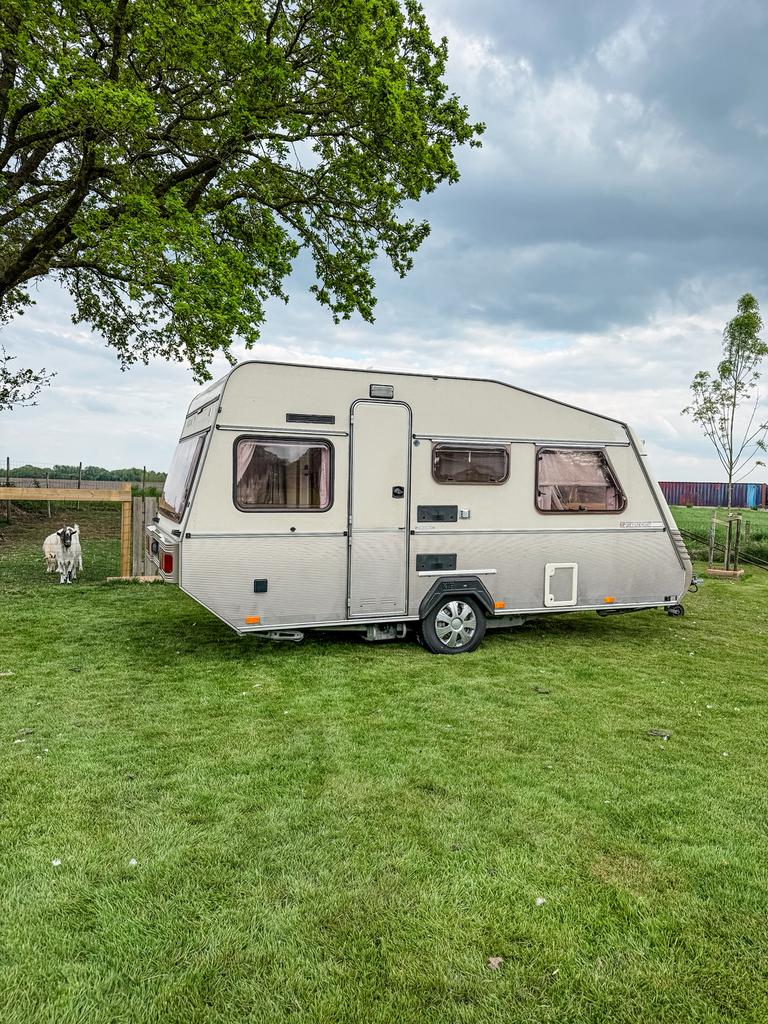 Gezellige Kip Grey Line caravan, Caravans en Kamperen, Caravans, Vast bed, Kip, Treinzit, Particulier