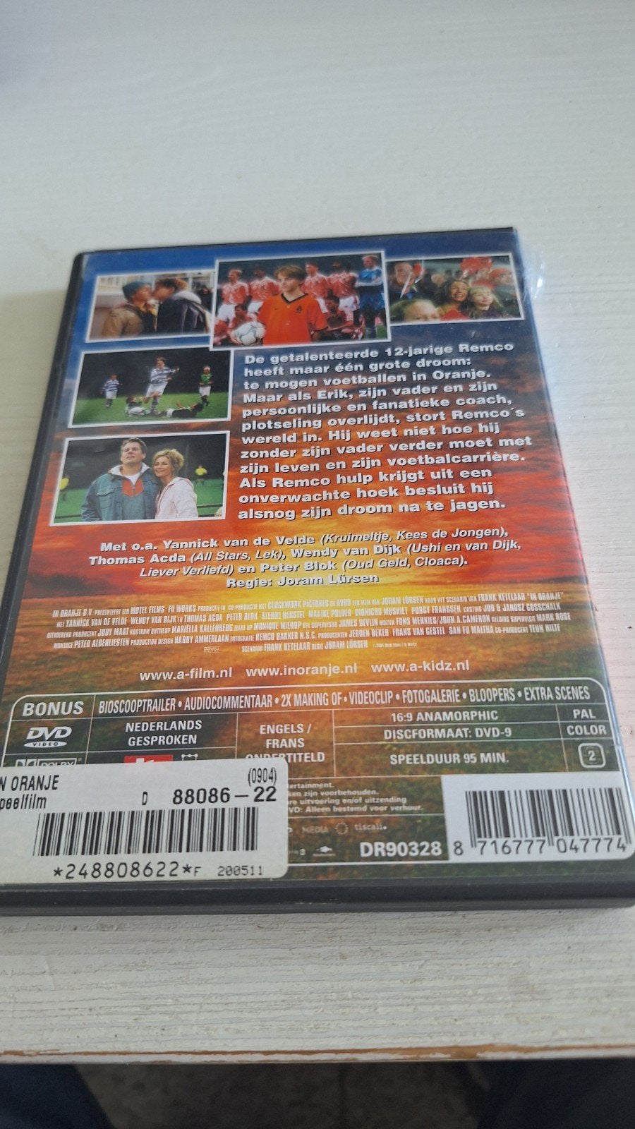 In Oranje DVD - Familievoetbalfilm van Joram Lürsen, Gebruikt, Alle leeftijden, Nederlands, Ophalen of Verzenden