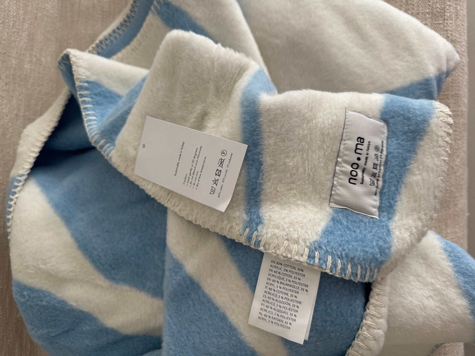 Spikspinternieuwe plaid / fleece deken van Noo.ma, Ophalen of Verzenden, Nieuw