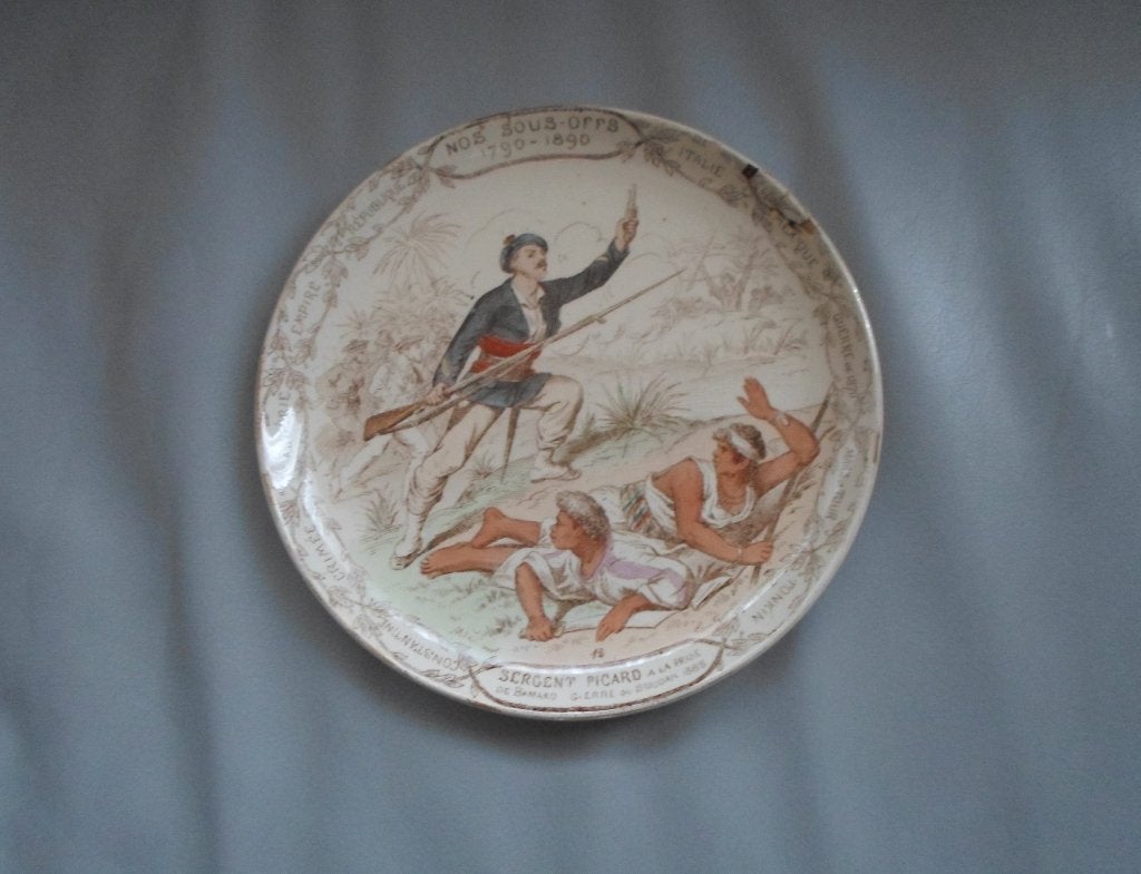 Creil Montereau Bord 19e Eeuw 1790-1890, Ophalen of Verzenden, Landmacht, Overige gebieden, Overige typen