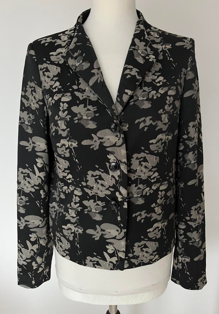 Sey Studio zwart jasje met grijze print maat 38, Maat 38/40 (M), Zwart, Ophalen of Verzenden, Zo goed als nieuw