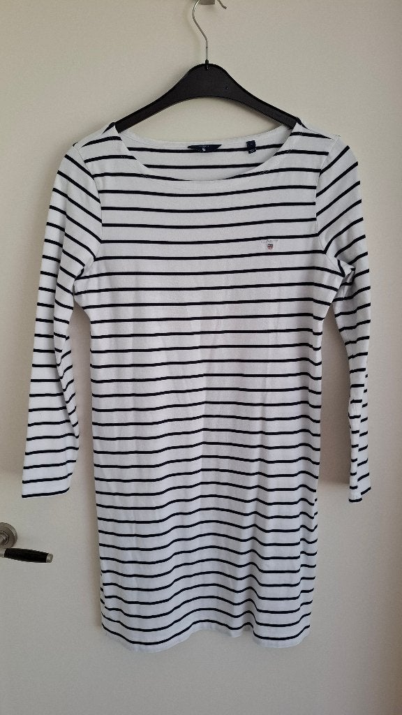 GANT jurkje / lang T-shirt 100% katoen, Maat 38/40 (M), Wit, Ophalen of Verzenden, Zo goed als nieuw