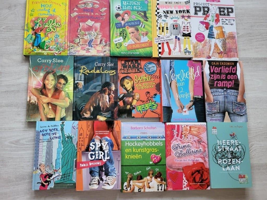 14 meisjesboeken vanaf 10 jaar, Verzenden, Zo goed als nieuw