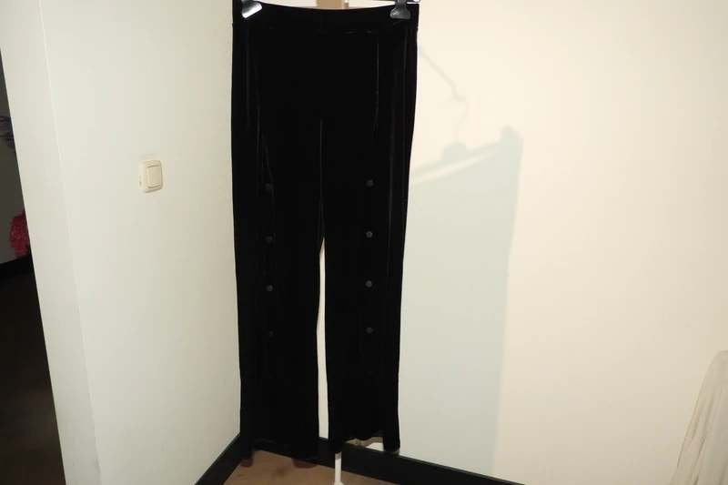 Wolford blake trousers velvet fluweel achtige broek drukkers, Verzenden, Zwart, Zo goed als nieuw, Wolford