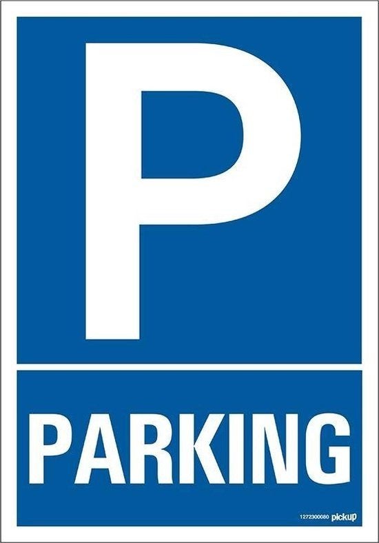 Pickup bord 23x33 cm Combinatie - P Parking, Verzamelen, Reclamebord, N, N, Nieuw